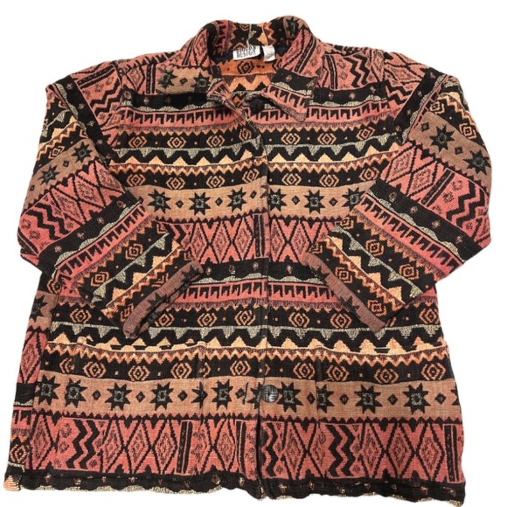 Vibtage Chico Design Tapestry Jacket, size 2